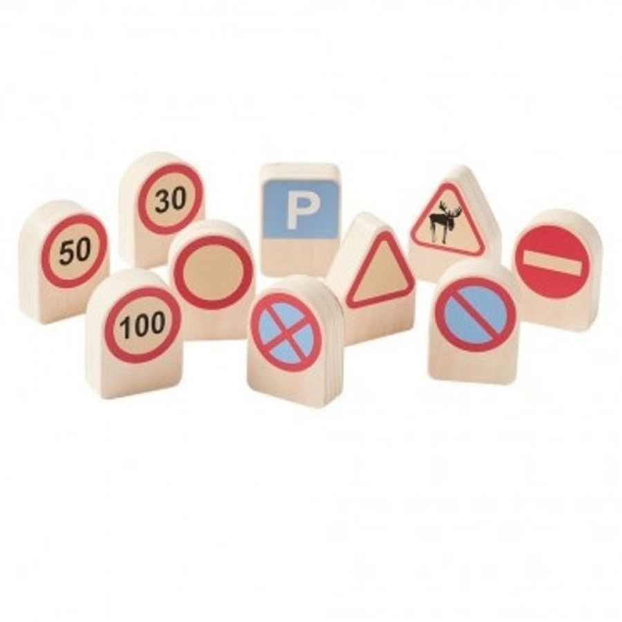 Speelgoed Kid's Concept Auto'S & Garages | Verkeersborden (10St) Aiden